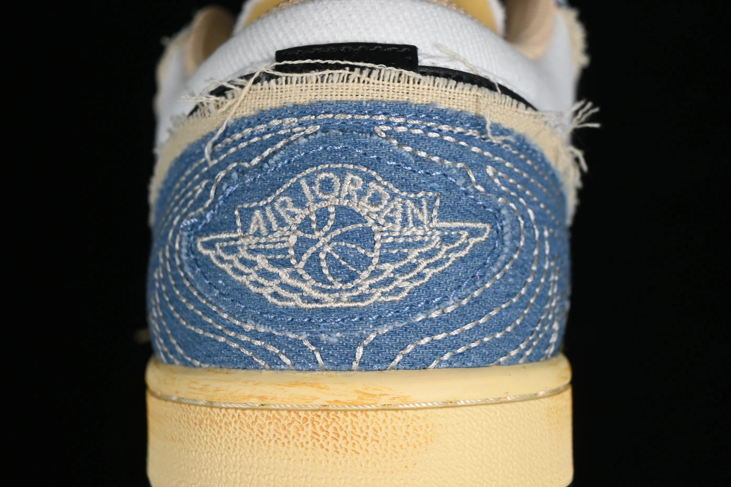 All categories Air Jordan Jordan series basketball shoes Air Jordan 1 Low Air Jordan 1 Low SE "WRMK" AJ1 Joe 1 Sashiko embroidery low-top cultural casual sneakers FN7670-493